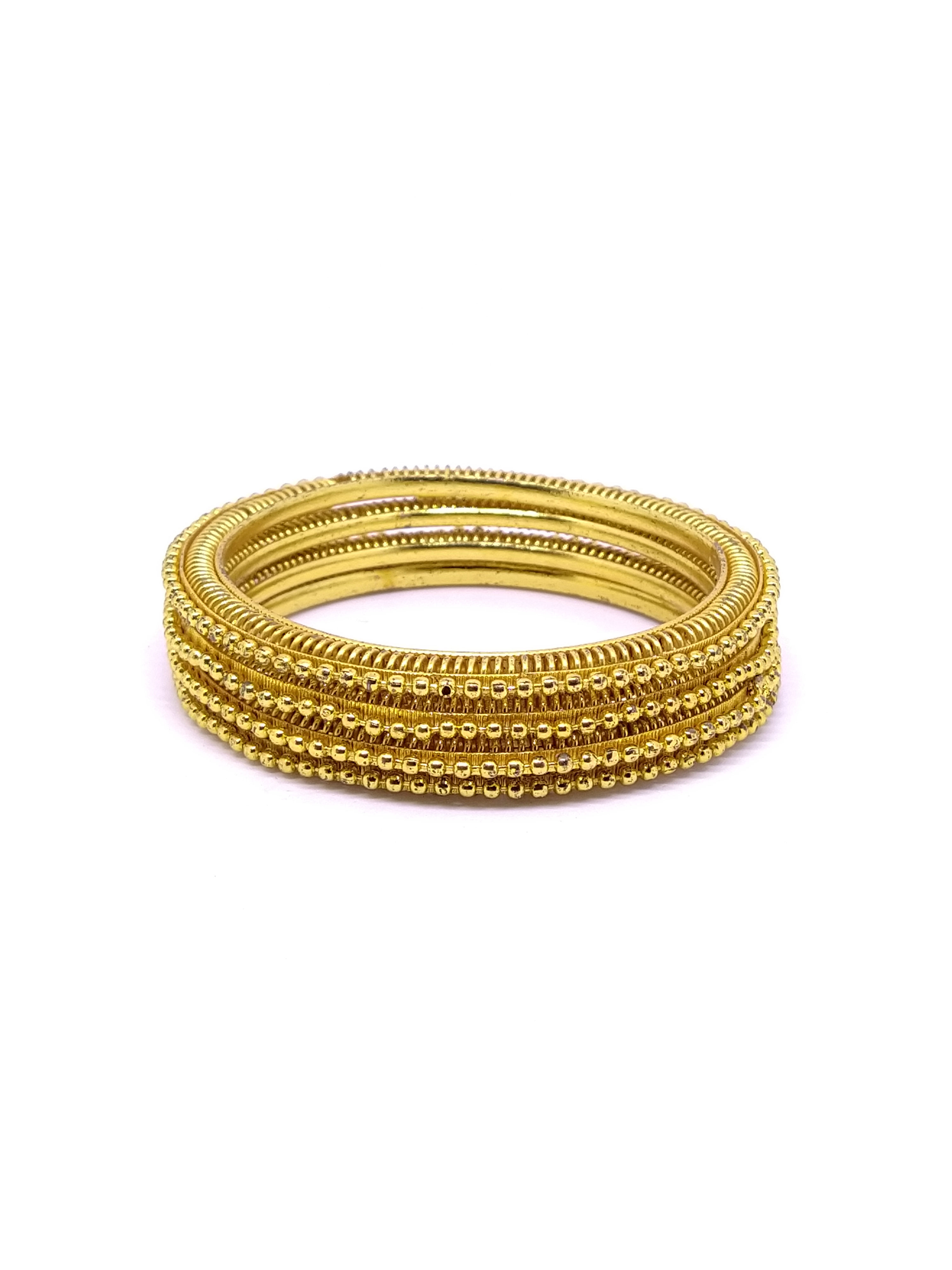 Golden Bangle Set - 2.5