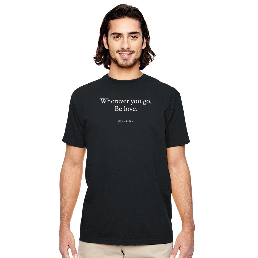 Be Love, Organic Unisex Crewneck T-shirt | Econscious EC1000 Black