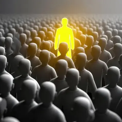 Kalabalık içerisinde fark yaratan kişi