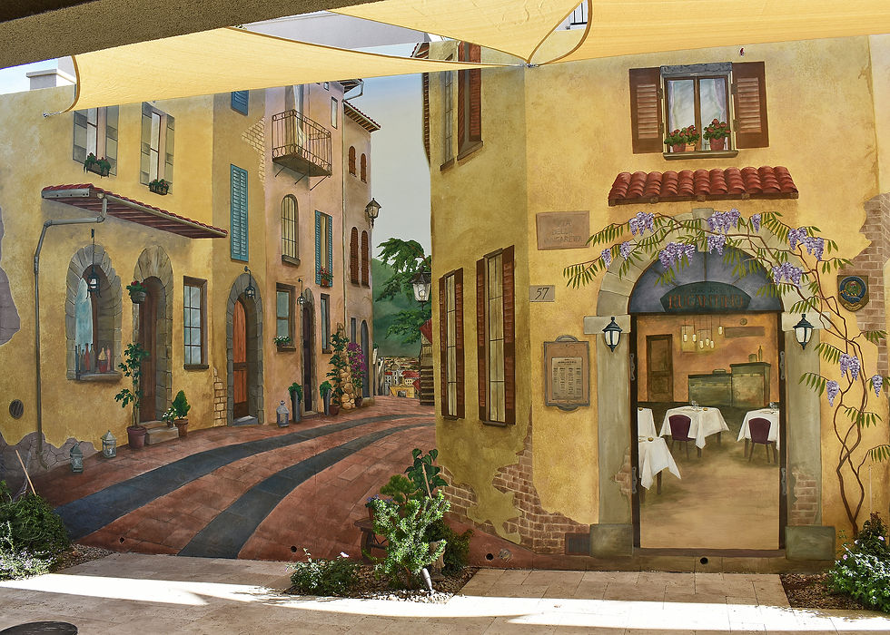 Italian Village mural