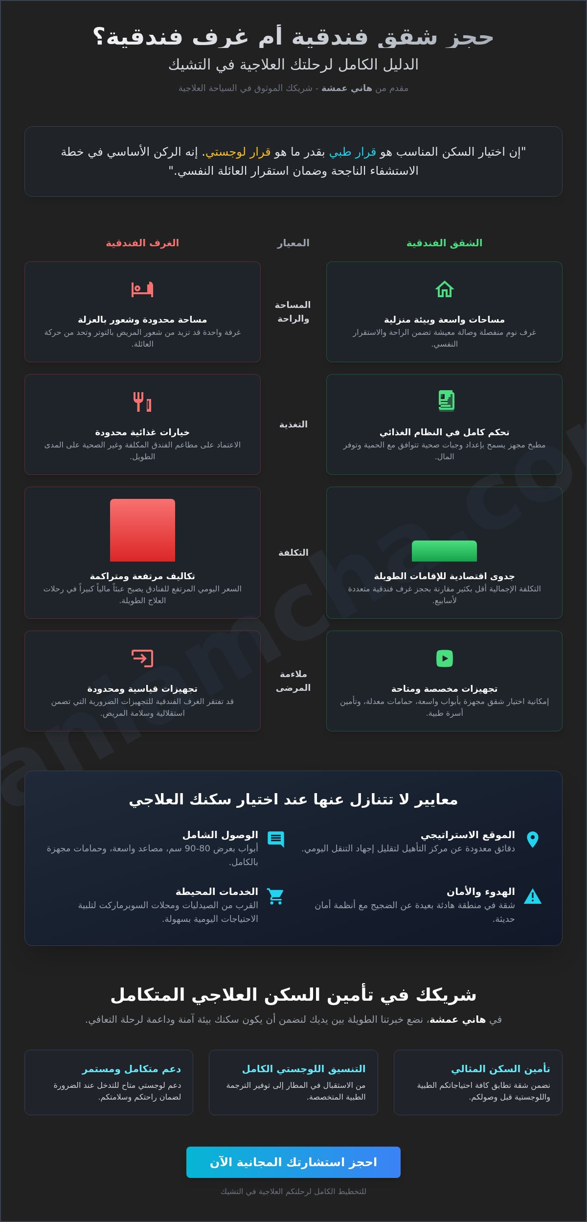 حجز شقق فندقية