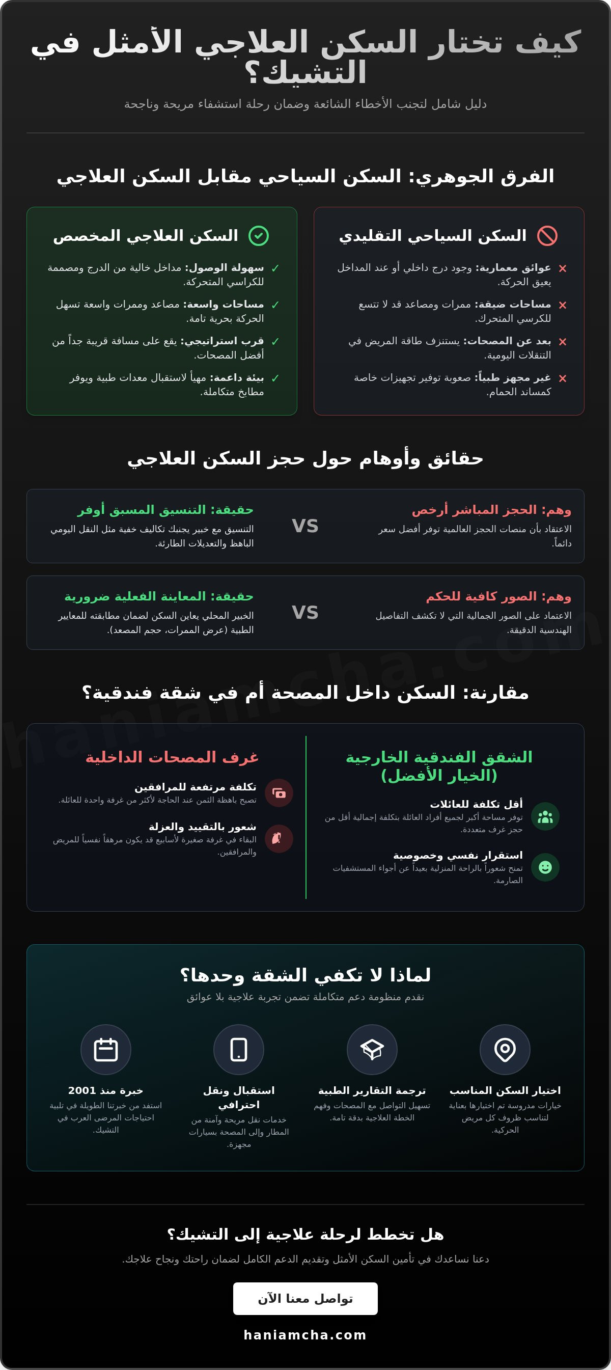 شقق فندقية في التشيك للعلاج