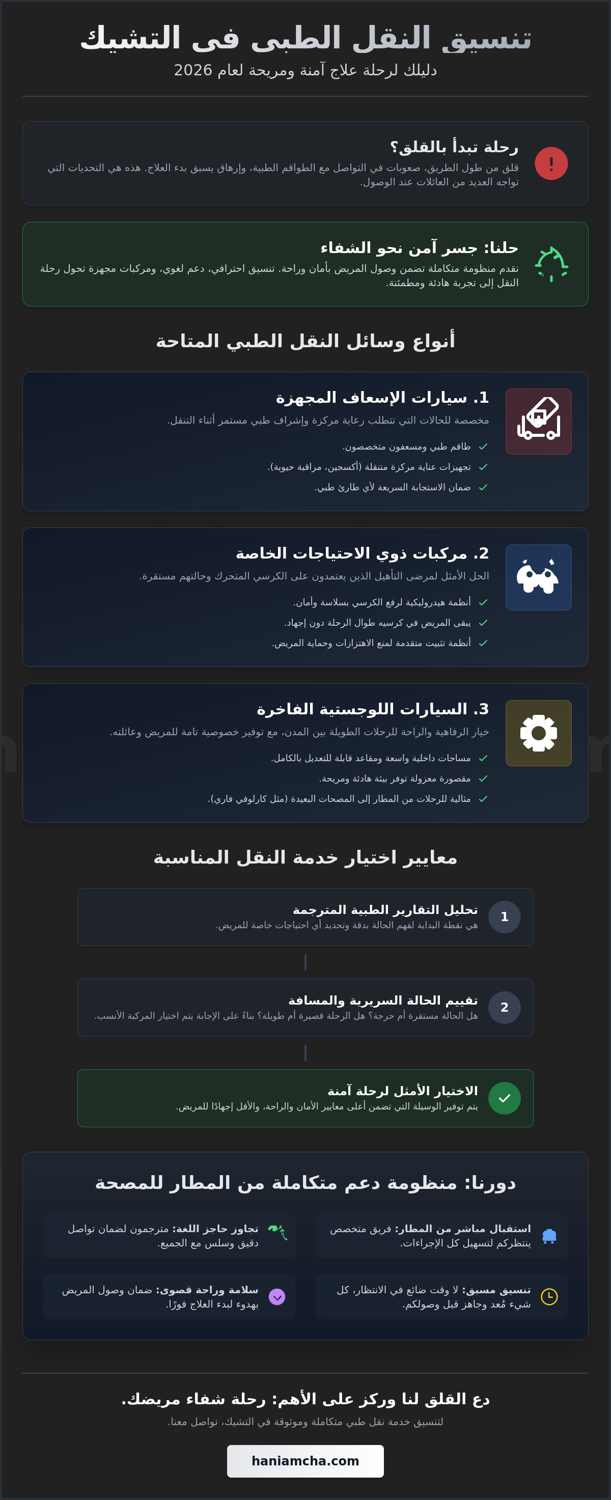 تنسيق النقل الطبي في التشيك