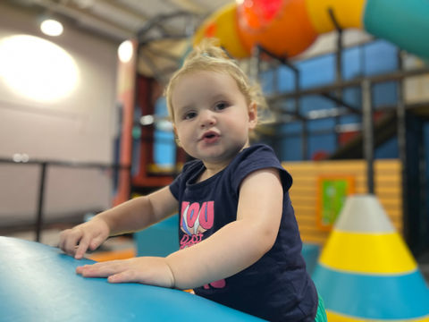 a child playing at Vortex