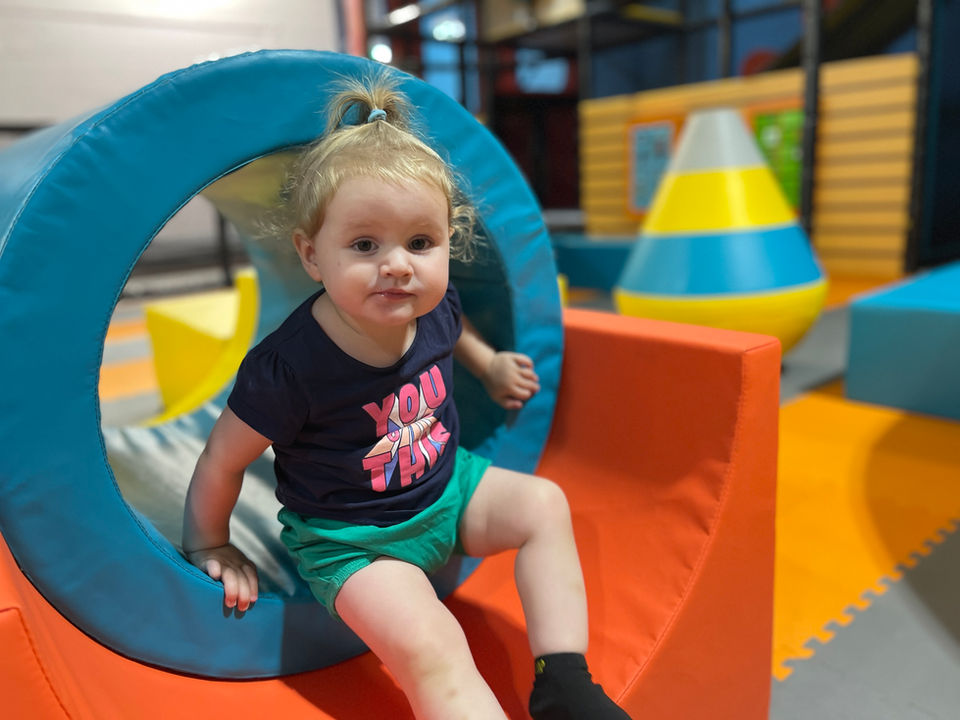 a child playing at Vortex