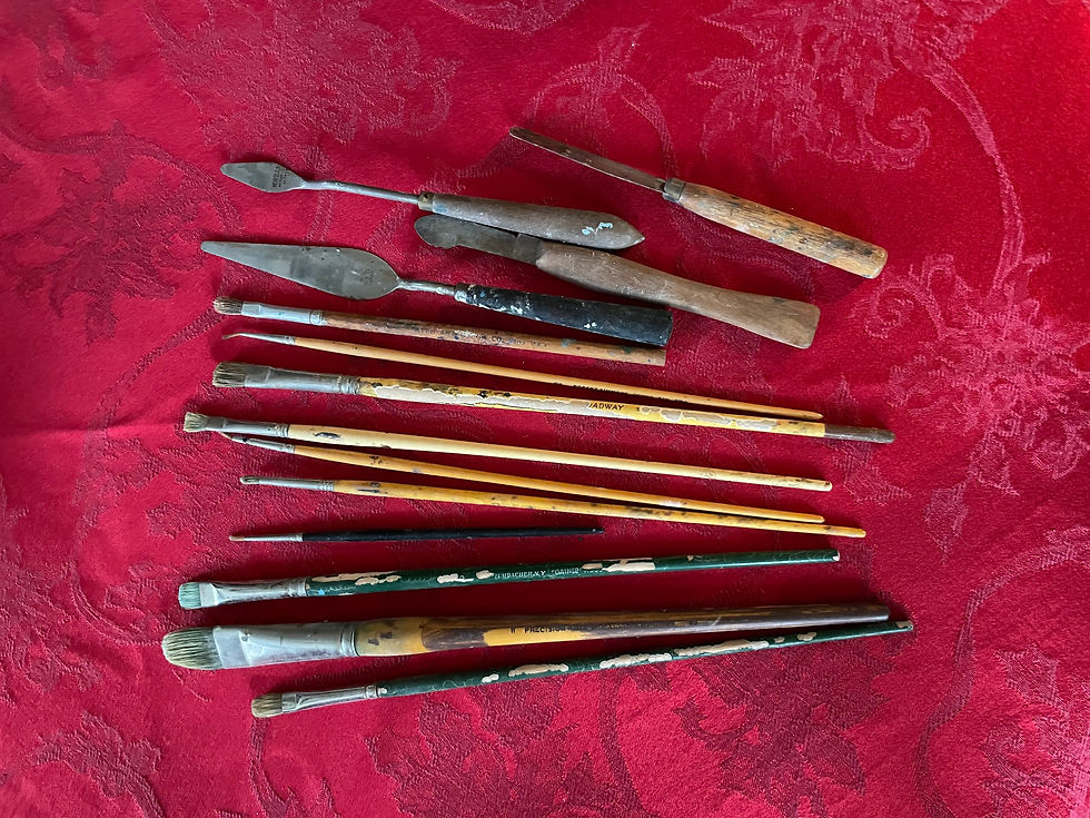 Pam's paintbrushes & tools