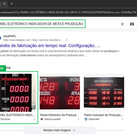 TECNBRAS Site Wix aparecendo em pesquisa com IA