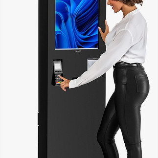 Totem de Autoatendimento para recepção corporativa