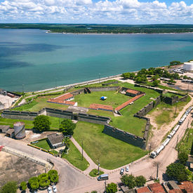 VISTA AEREA DA FORTALEZA DE SANTA CATARINA
