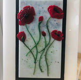 Poppies wall panel