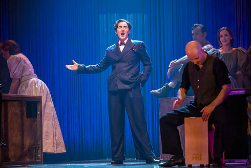 Samantha Hankey (Federico GarcÃa Lorca) in Ainadamar. Credit James Glossop. .JPG