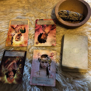 Samhain, Hallow'een full moon in Taurus Goddess spread