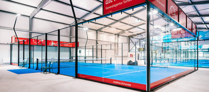 Padelfelder in der Padel Arena Sursee