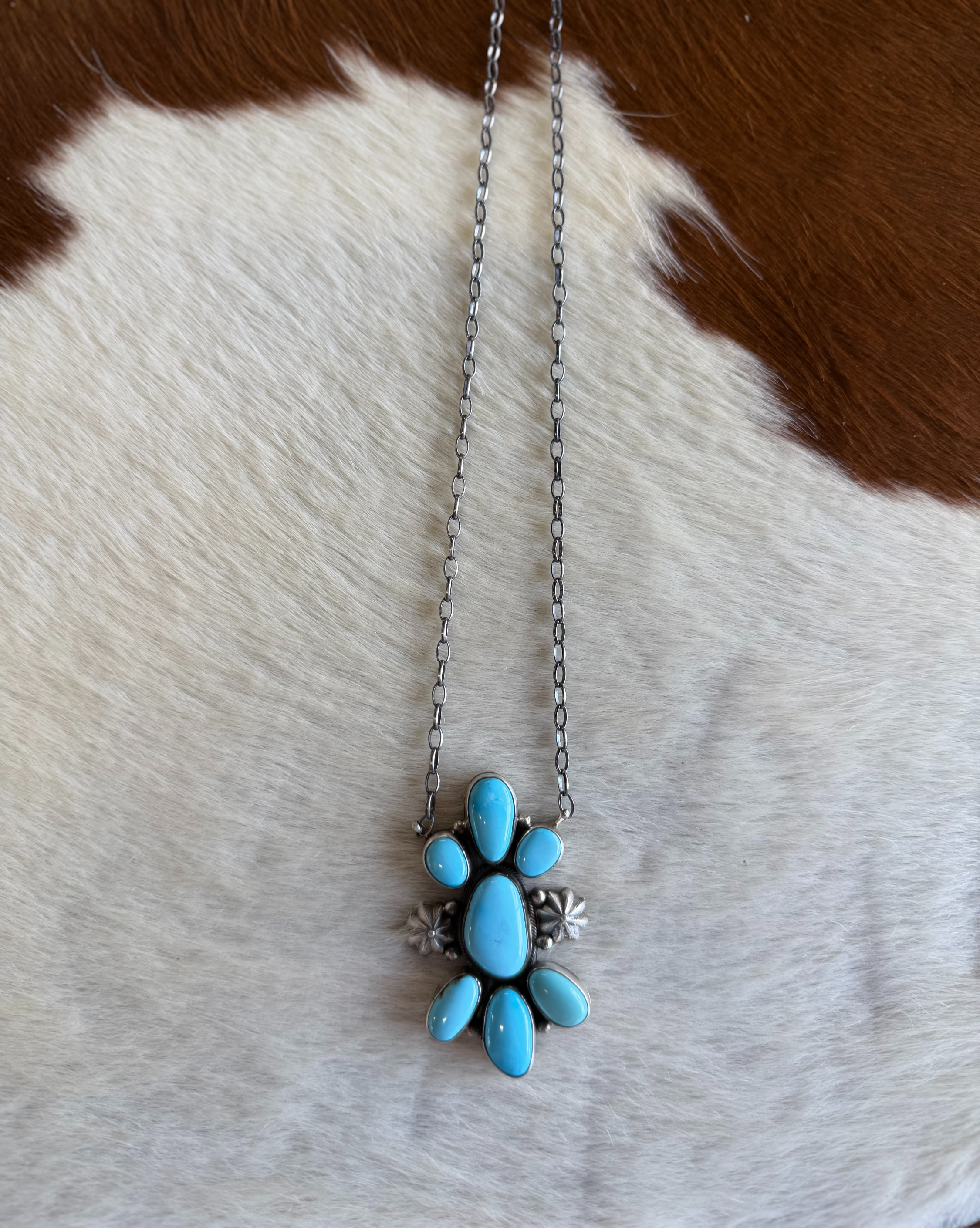 Kingman Cluster Necklace