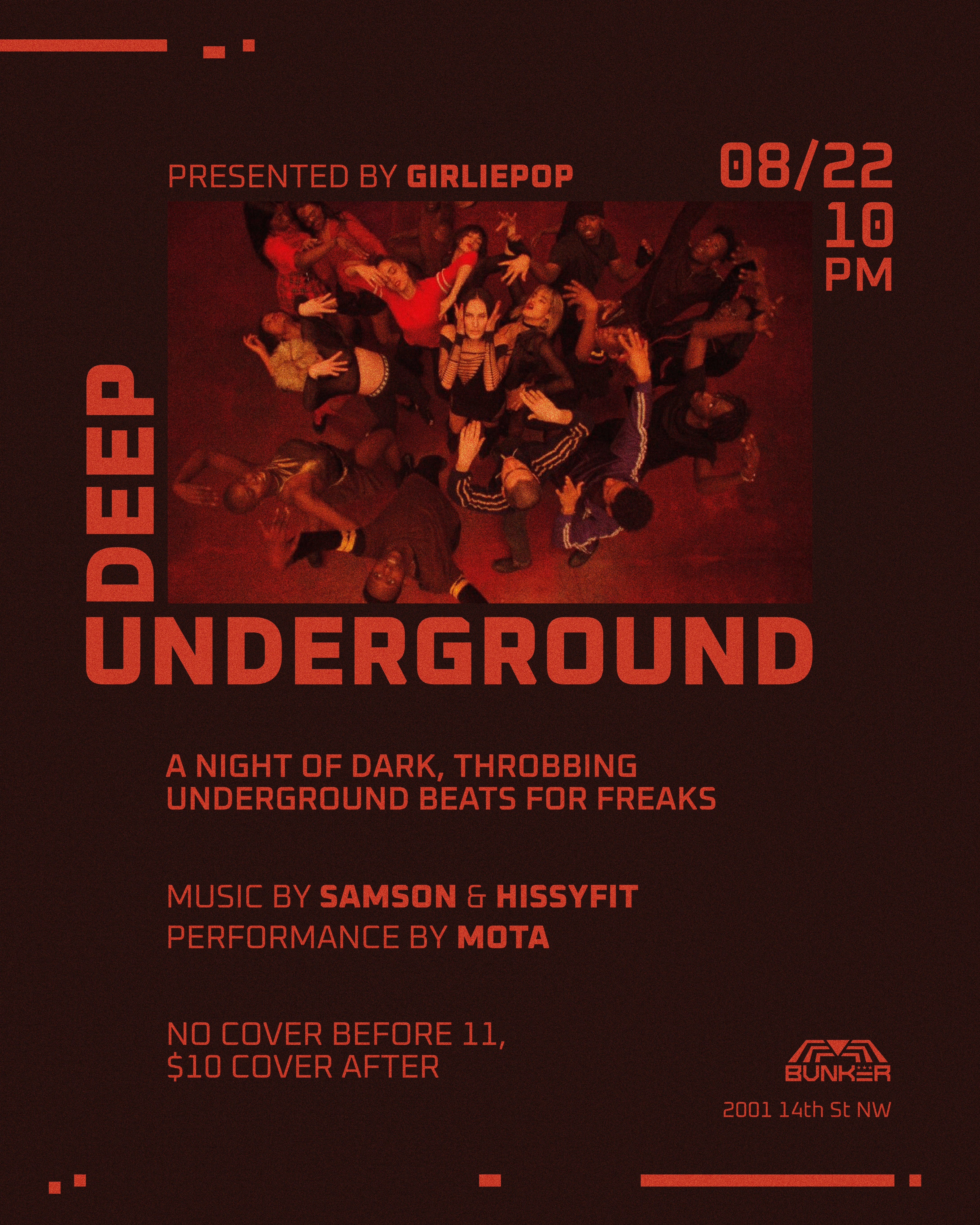 DEEP UNDERGROUND presented by GIRLIEPOP