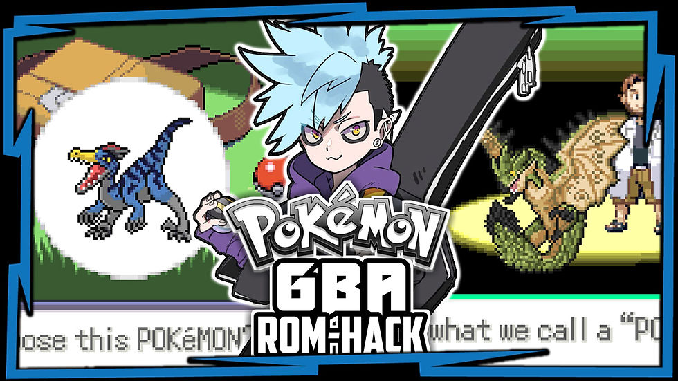 Pokémon fan game: anime-style character, pixelated battle