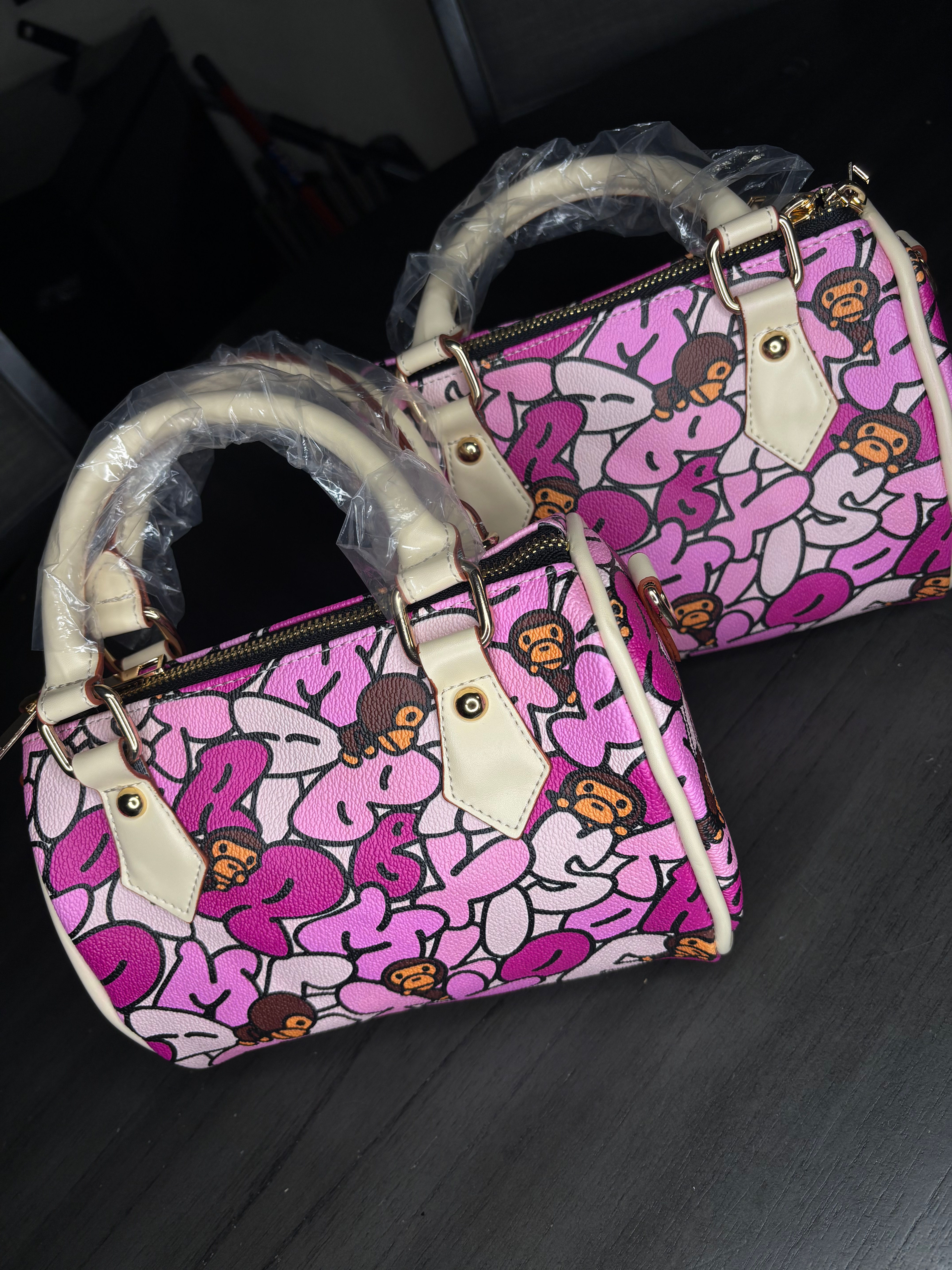 Pink Ape Letter Bag 