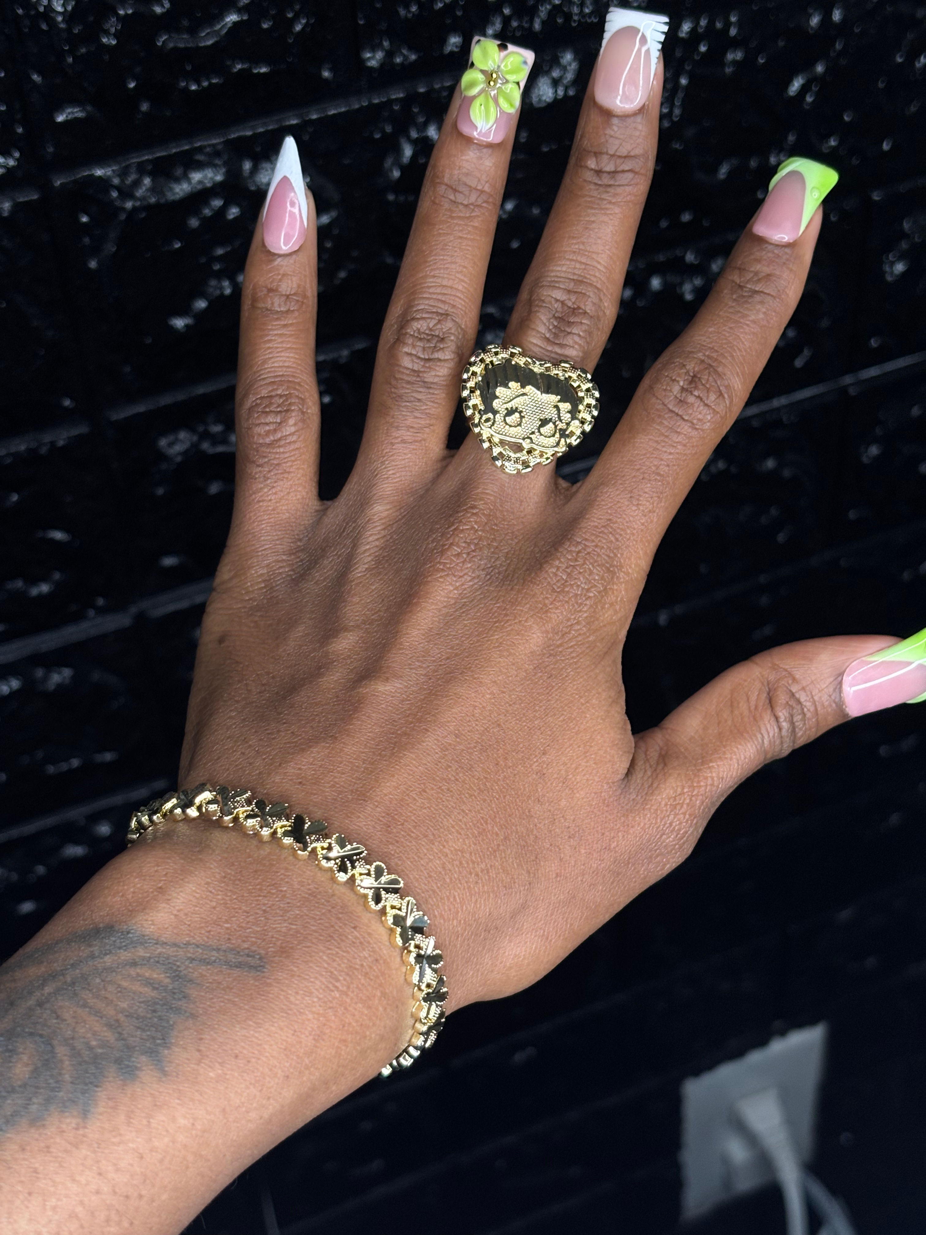 Betty Boop Heart Ring 