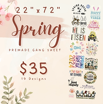 Spring Gang Sheet