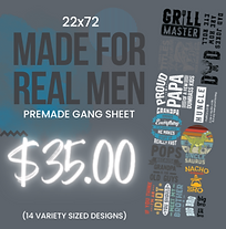 For The Men Gang Sheet