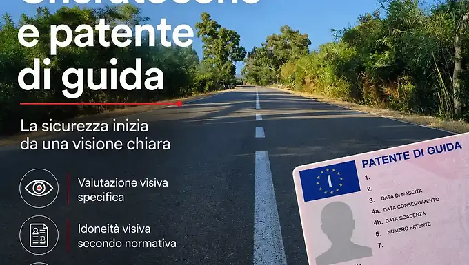 Strada e cheratocono per patente di guida
