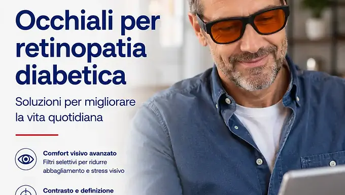 Occhiali per retinopatia diabetica a Milano