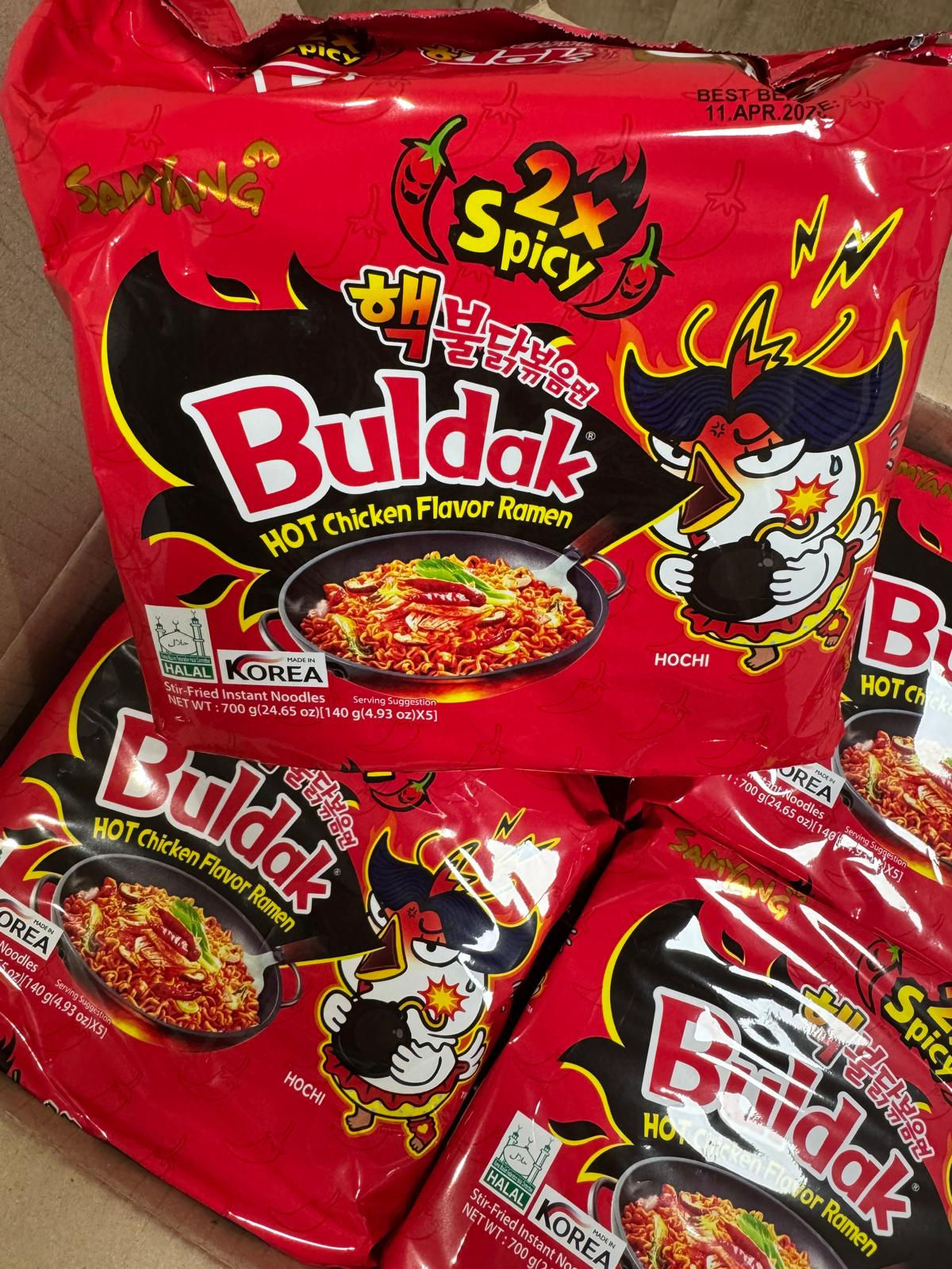 Buldak - Hot Chicken Flavour Ramen - Spicy (pack of 5)