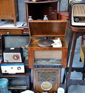 Flea market and radio equipment.