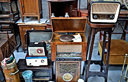 Flea market and radio equipment.