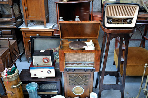 Flea market and radio equipment.