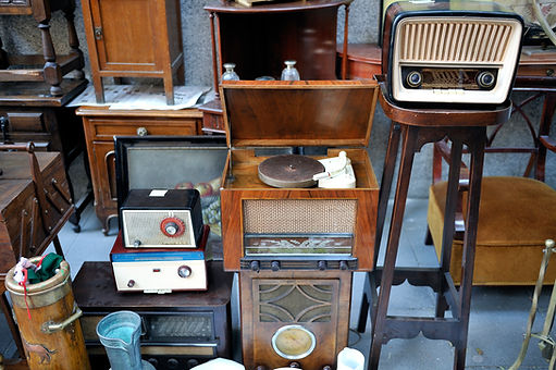 Flea market and radio equipment.