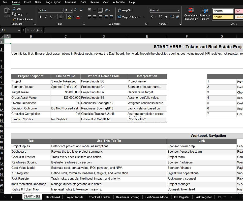 Thumbnail: Tokenized Real Estate Project Checklist