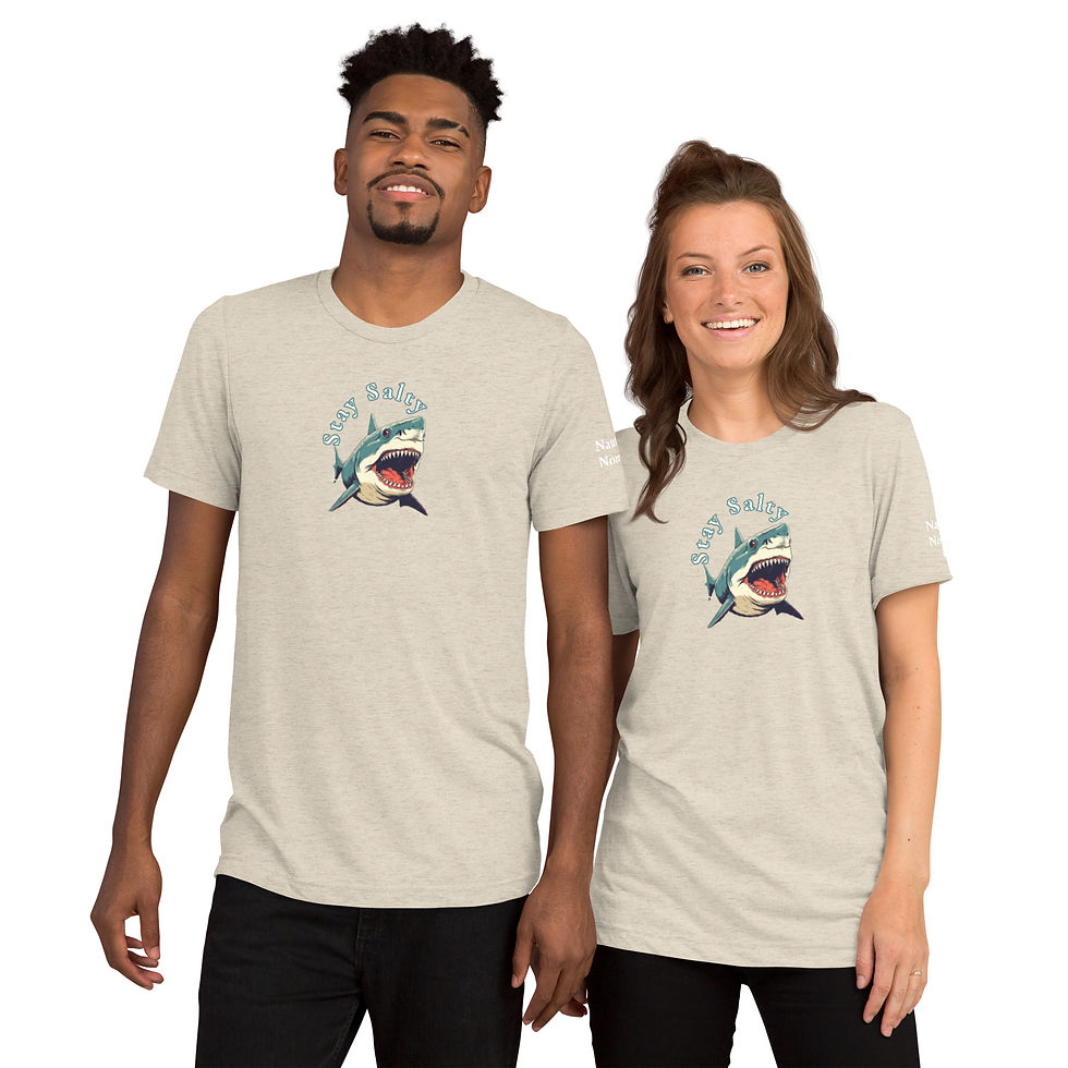 Thumbnail: Unisex Soft T-Shirt - Stay Salty Shark
