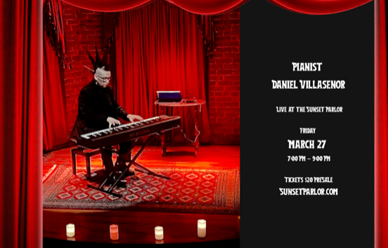 Pianist Daniel Villasenor Live at the Sunset Parlor
