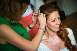 Wedding hair makeup makeover bride