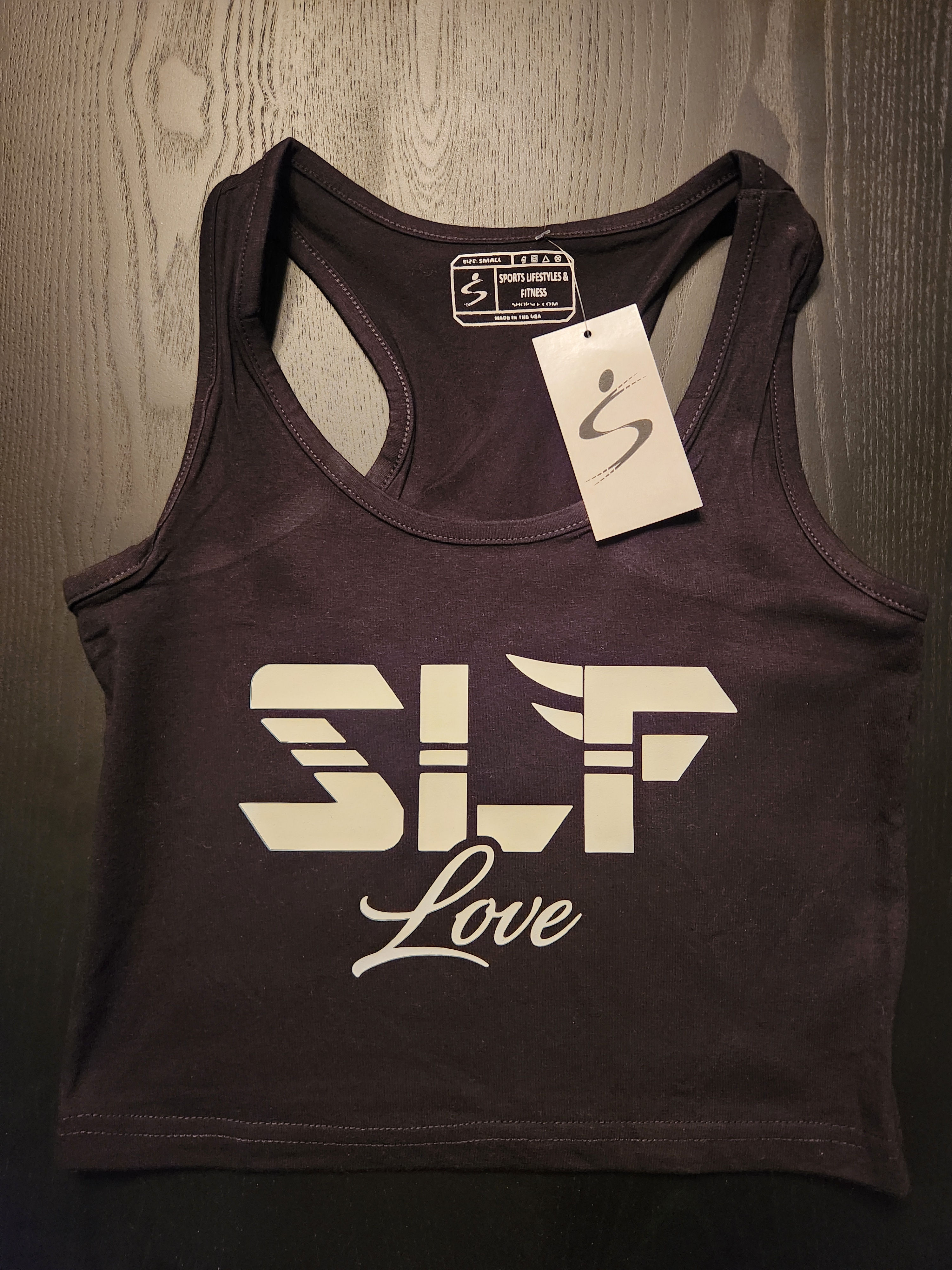 Womens SLF Love crop tank