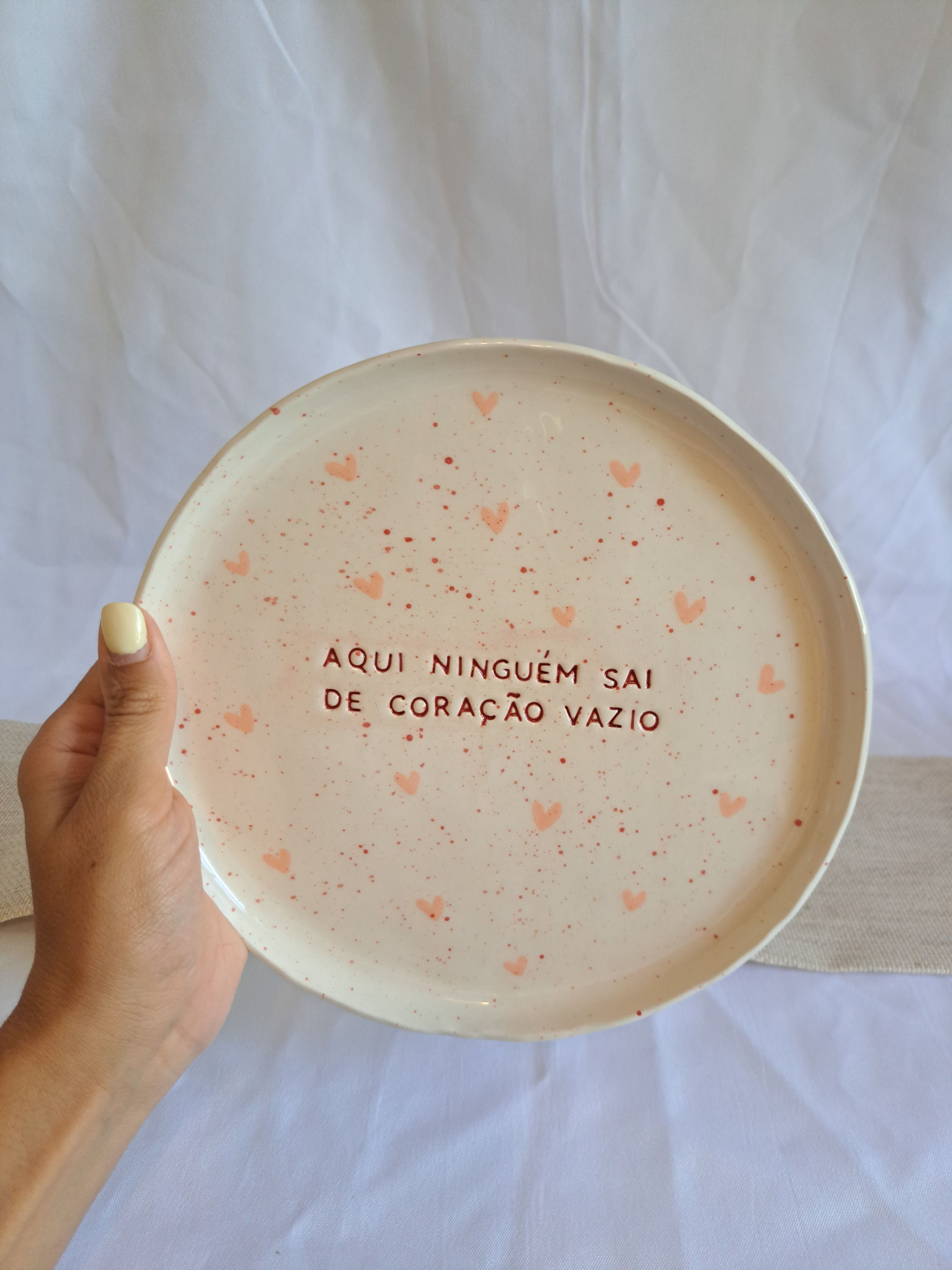 Prato Pequeno Corações