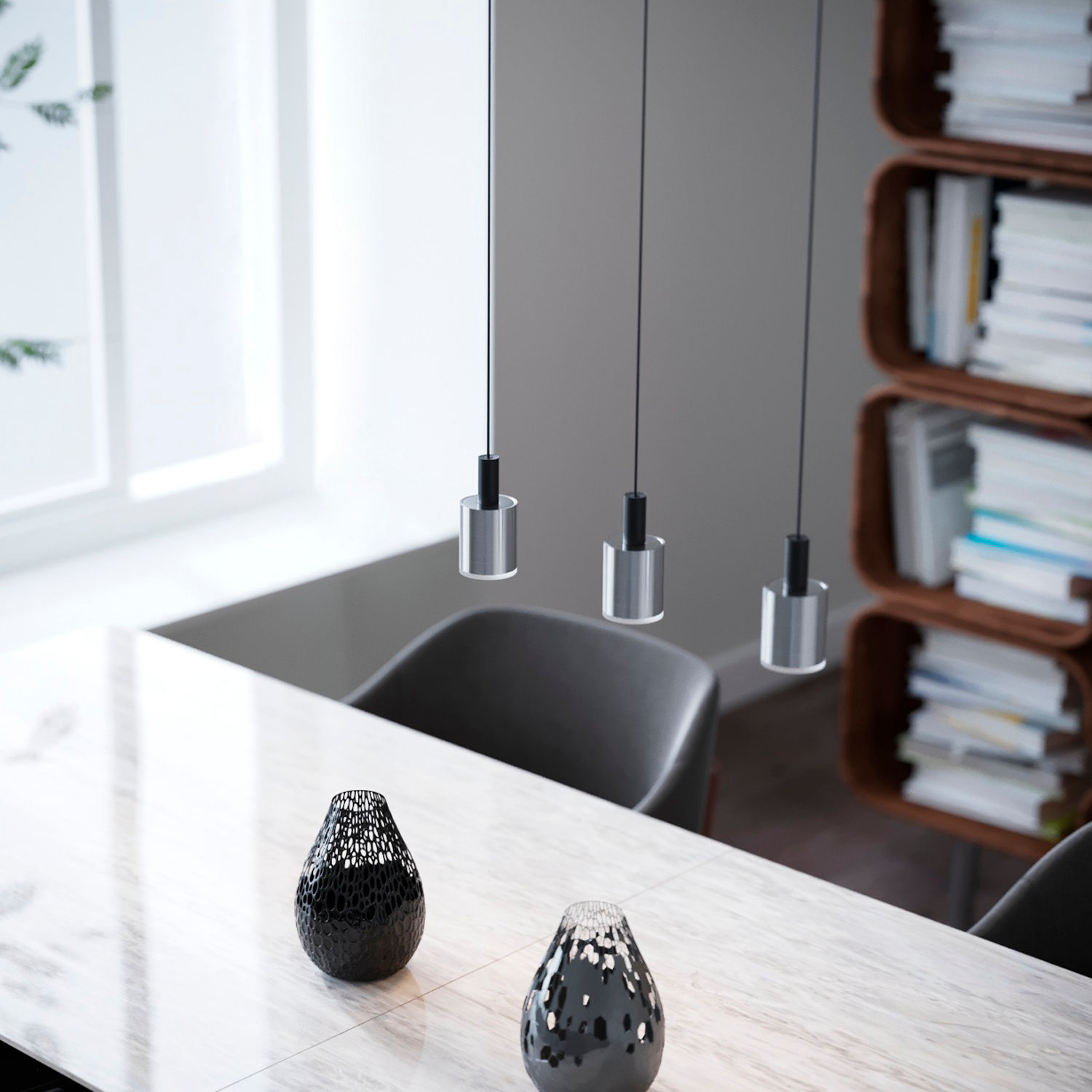 Linear Triple Pendant