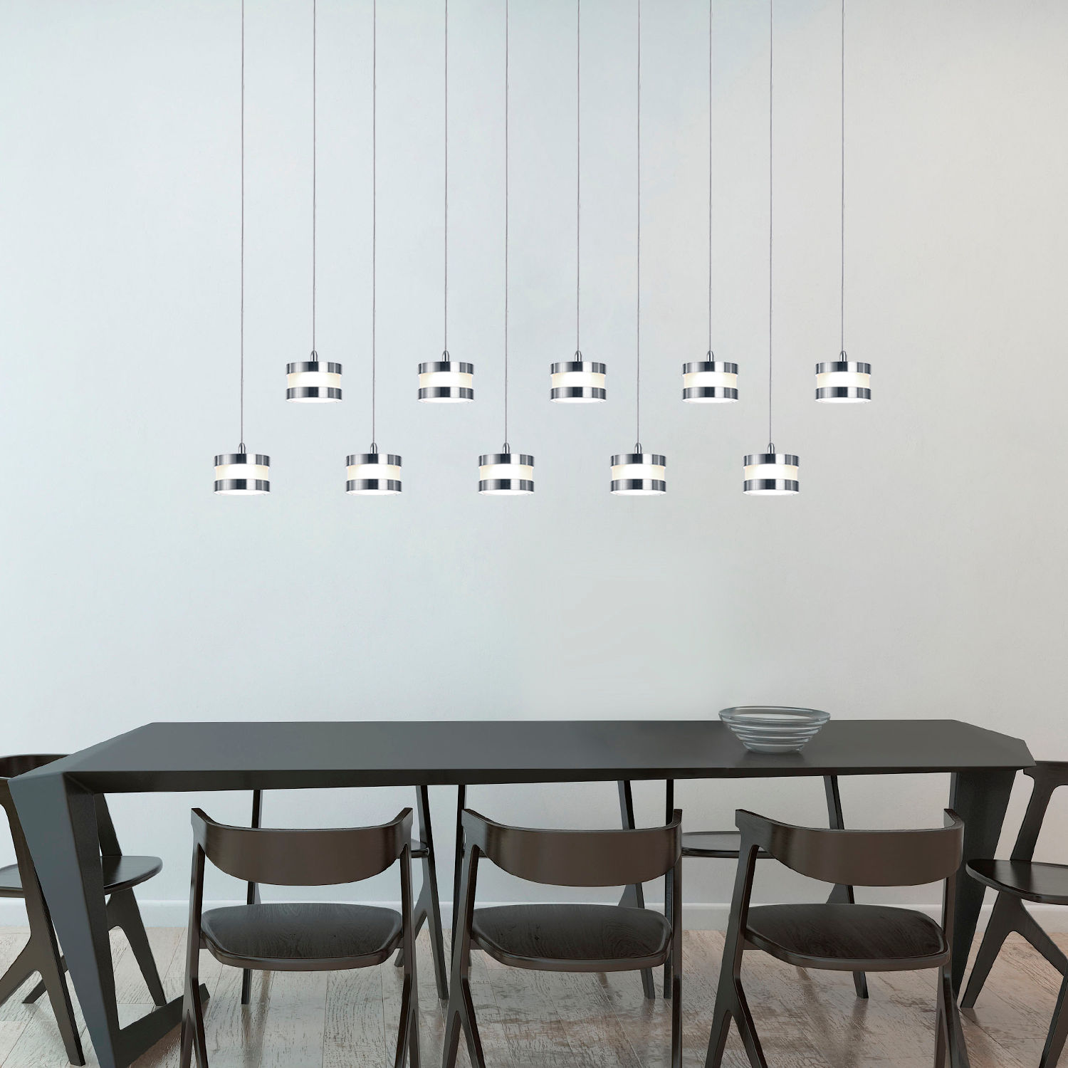 Rectangular Slender Ten Pendant