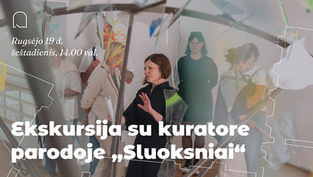 Ekskursija su kuratore dr. Evelina Januškaite po parodą „Sluoksniai“