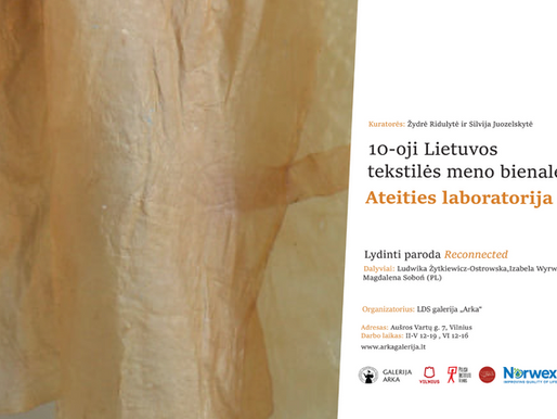 Jubiliejinė 10-oji Lietuvos tekstilės meno bienalė „Ateities laboratorija“ LDS galerijoje „Arka“