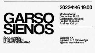 Praktinės dviejų dalių garso apdirbimo kūrybinės dirbtuvės „Garso sienos“ galerijoje „Galerija XX“
