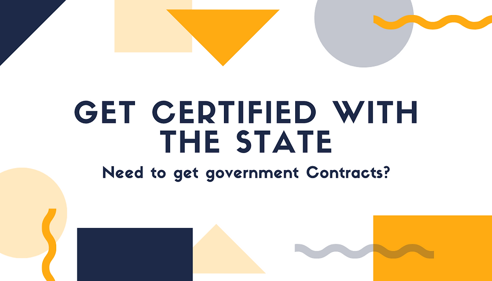 Get Certified With The State