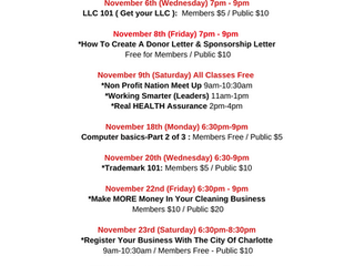 November Schedule
