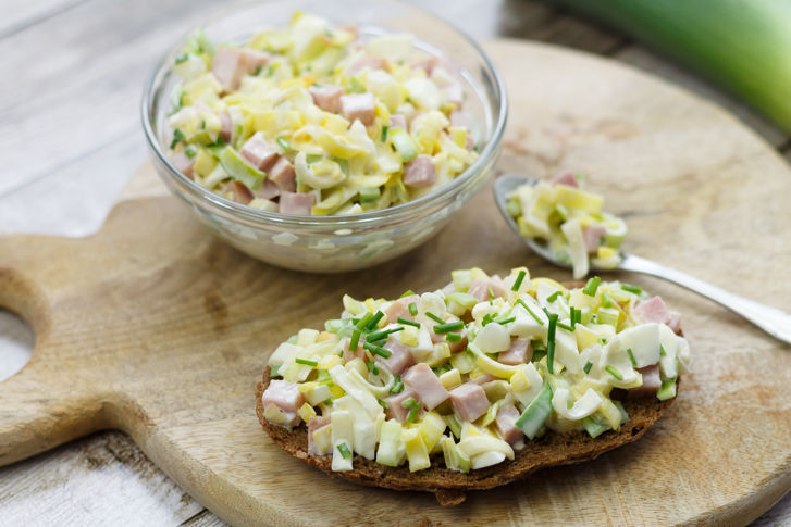 Ham-Prei salade (Aantal 1 is 100g)