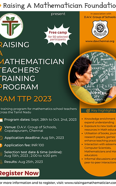 RAM Teachers' Training Program