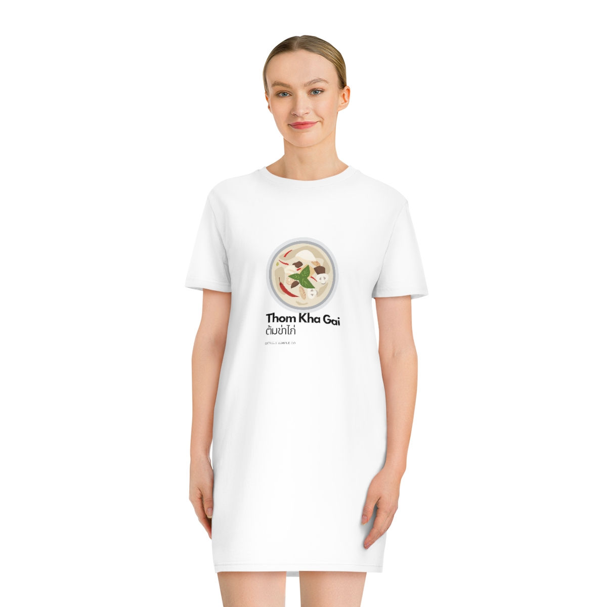 THAI Thom Kha Gai _ Spinner T-Shirt Dress