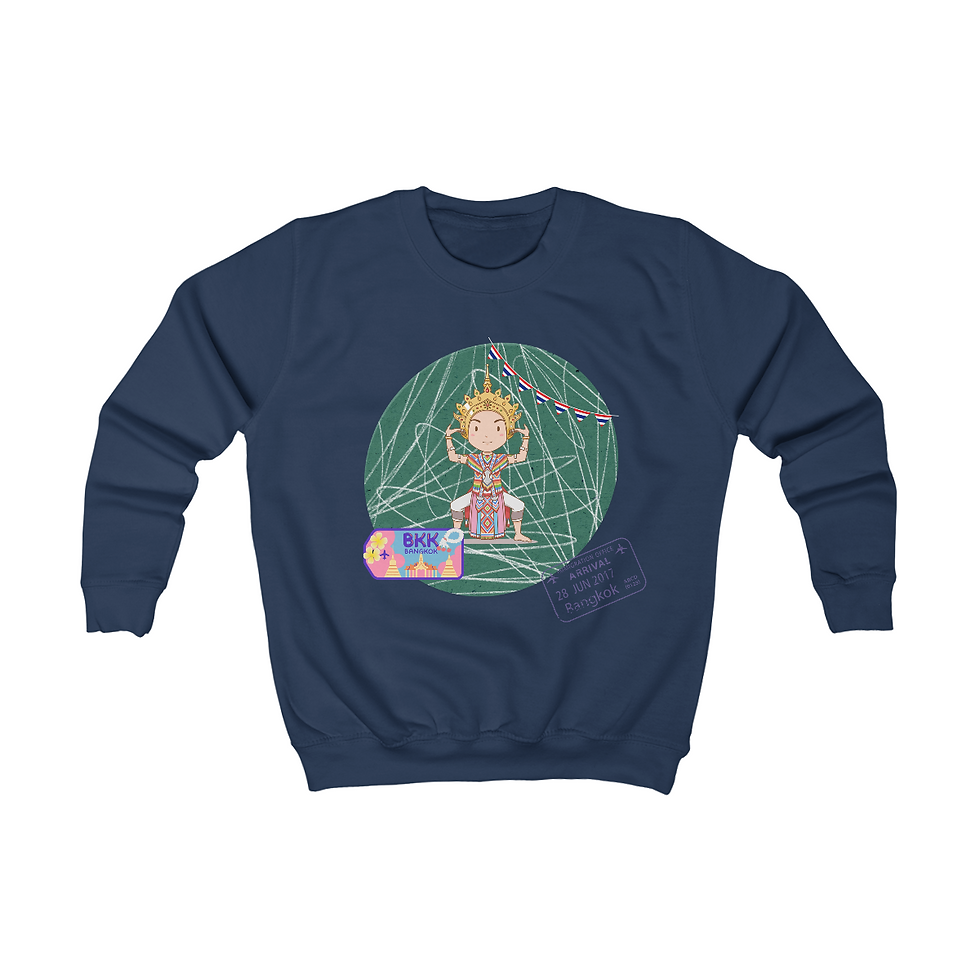 Thumbnail: THAI Traditional Dance Boy _ Kids Sweatshirt