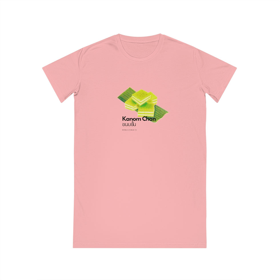 Thumbnail: THAI Kanom Chan _ Spinner T-Shirt Dress