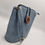 Thumbnail: Stone blue cross body handbag with cute wooden button detail